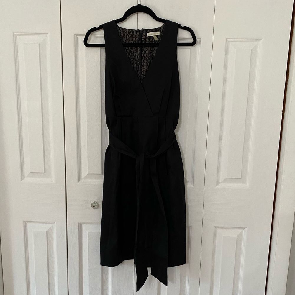 JACK ROGERS | Black Sleeveless Tie Waist Dress 12
